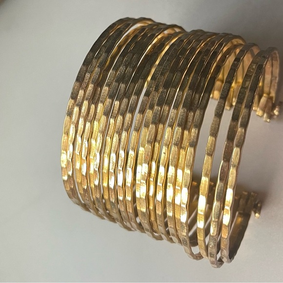 Black Cuff Bracelet Bundle with Gold Accents - Picture 5 of 9